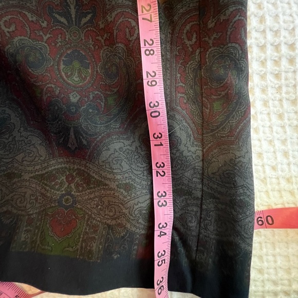 Vintage Ralph Lauren Oxfordshire Castle Country Wool Wrap Skirt with Leather 8 - Picture 2 of 10